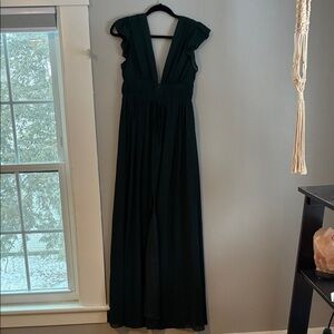 Lulu's Deep Green Maxi Dress